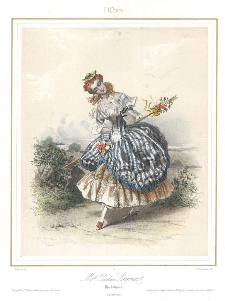 Mademoiselle Pauline Leroux, ópera de Paris, 1840