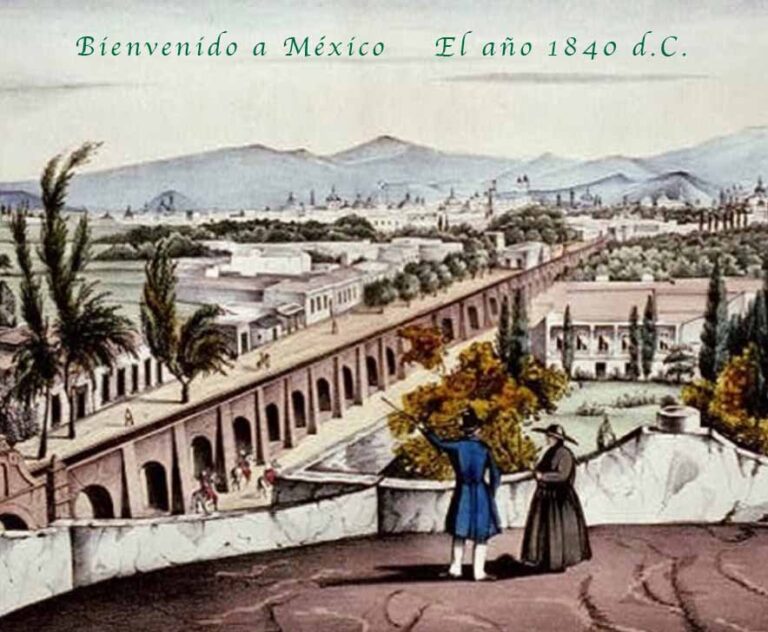 Bienvenido a México 1840. La casa de Fanny con vistas a la ciudad.